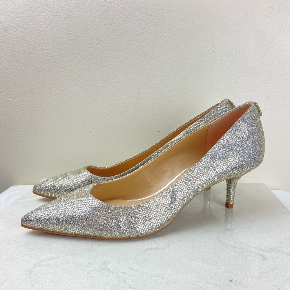 Michael Kors Sparkling Silver Heels